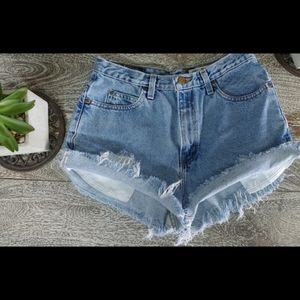High-Waisted Denim Shorts
